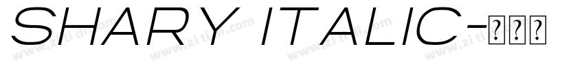 SHARY italic字体转换